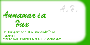 annamaria hux business card